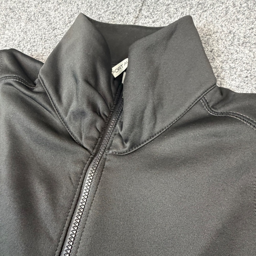 Port Authority Womens Size XS Full Zip Vest Black Lightweight Activewear
